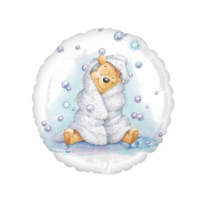 Balón Medvedík baby Pu modr. 43cm