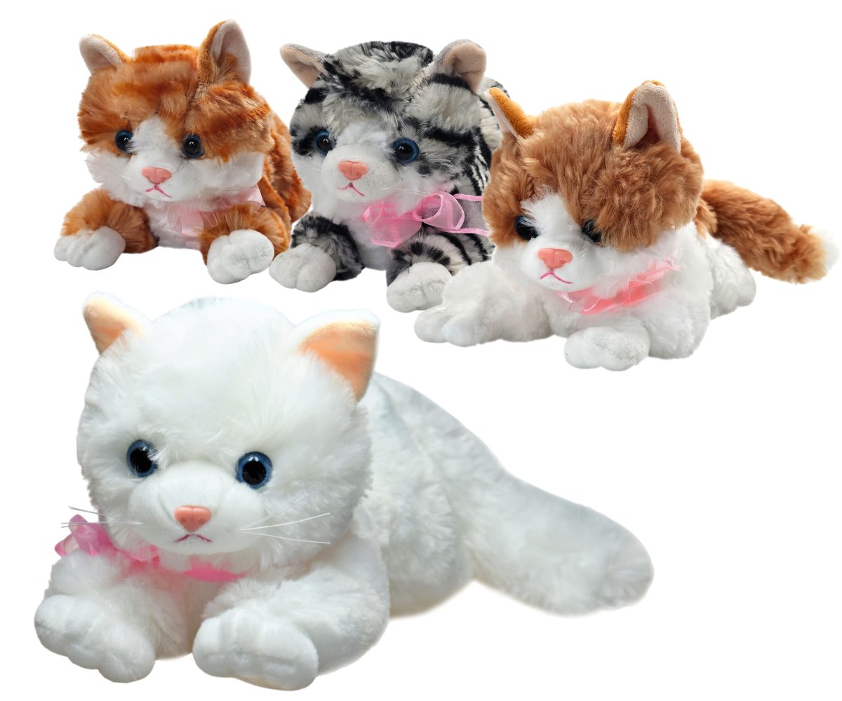 Mačička ležiaca 30cm Adelka