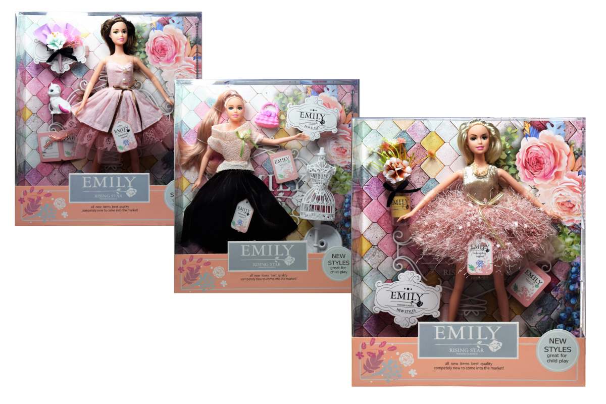 EMILY Bábika v šatoch 30cm