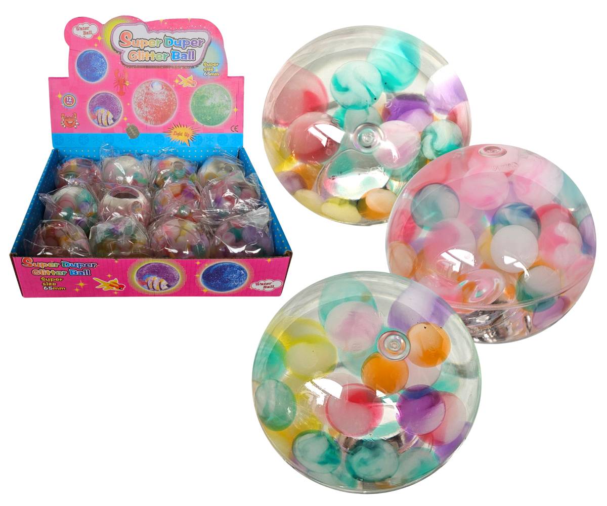 Skákacia lopta farbička, 6,5cm