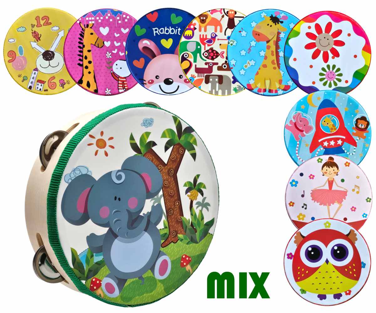 Drevená tamburína mix