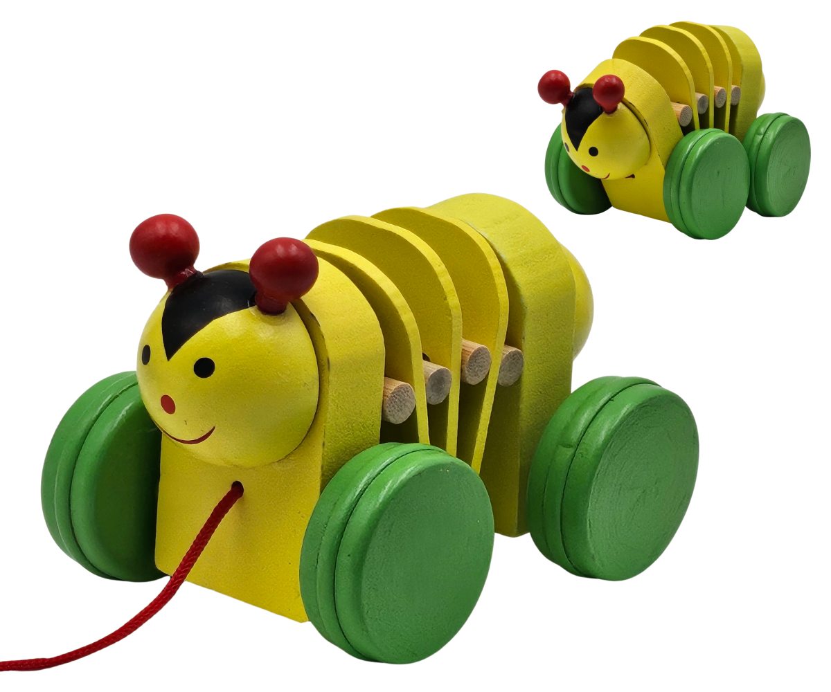 Chrobáčik na kolieskach - drevo