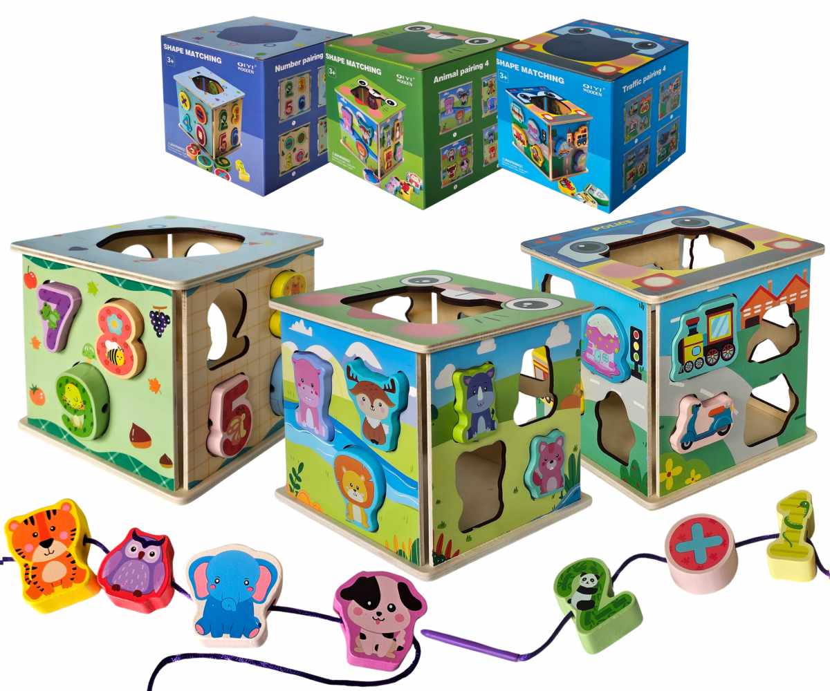 Hra s číslami - drevo