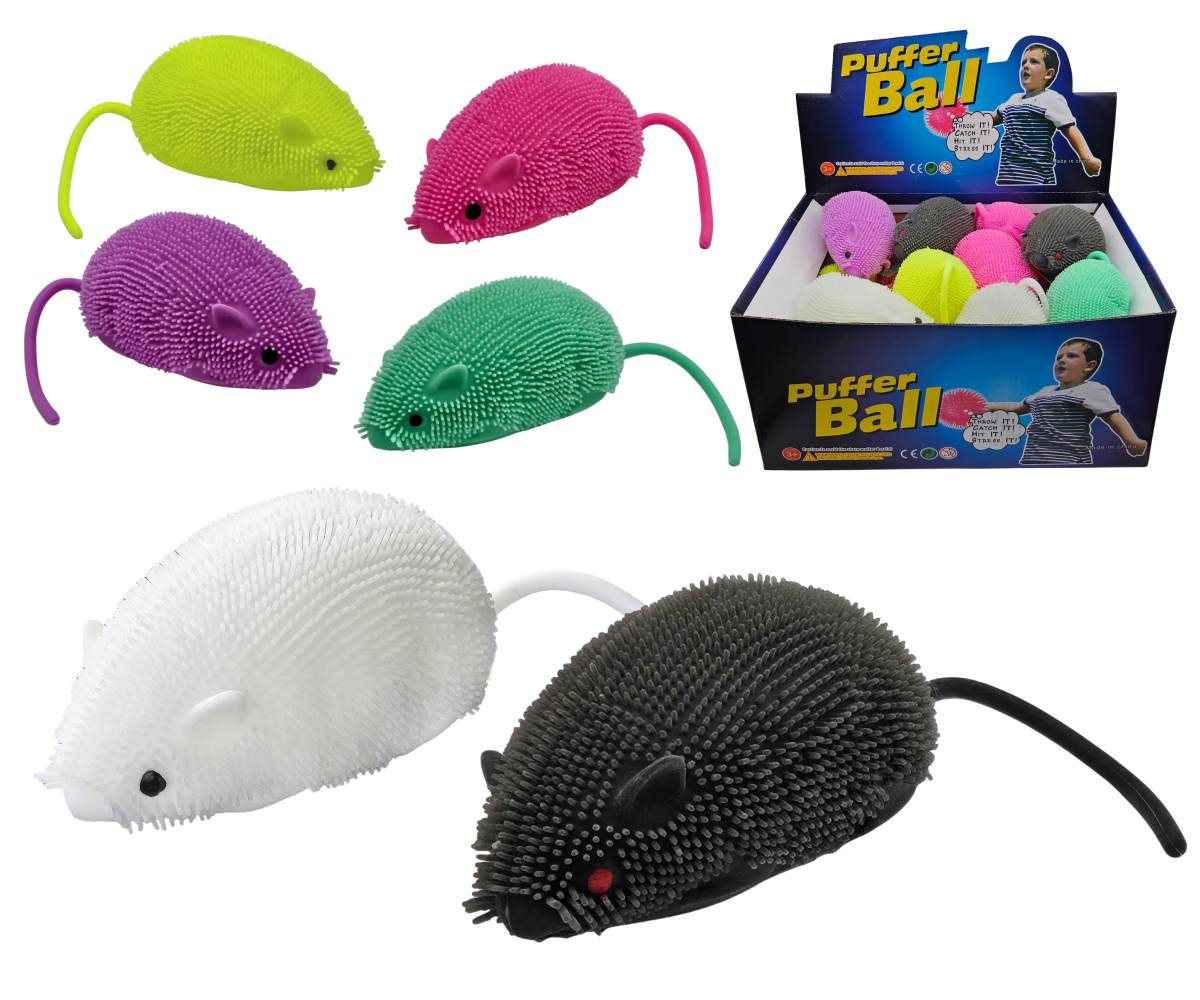 Stláčacia myš 11cm so svetlom