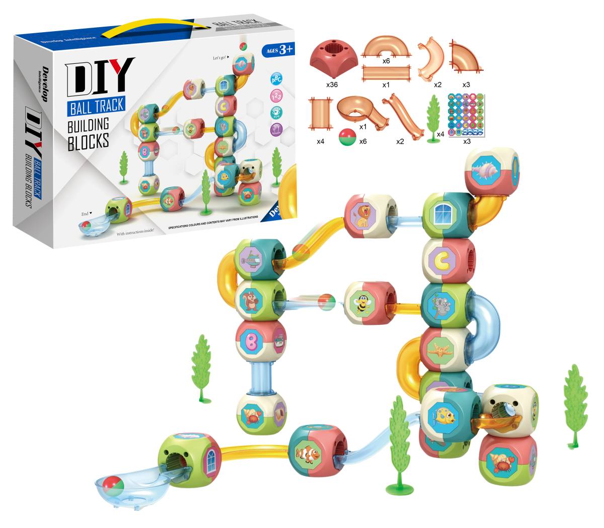 Guličková dráha - stavebné bloky