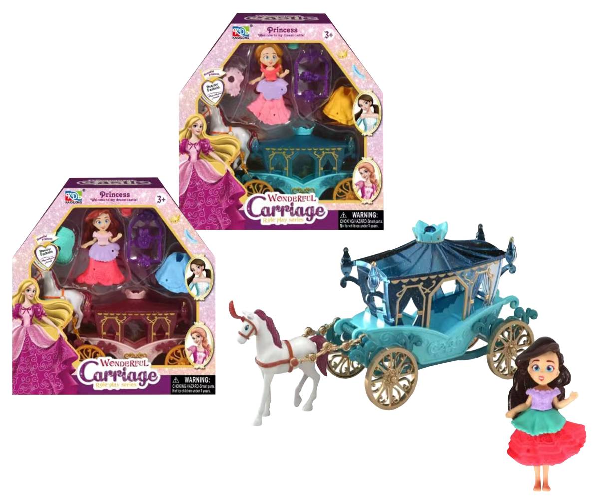 Kráľovský kočiar s princeznou