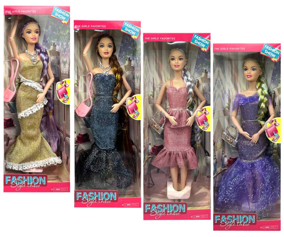 Modelka 29cm v plesových šatách