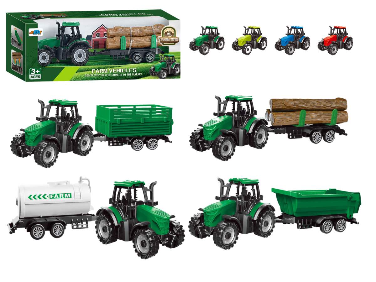 Traktor s prívesom, rôzne druhy