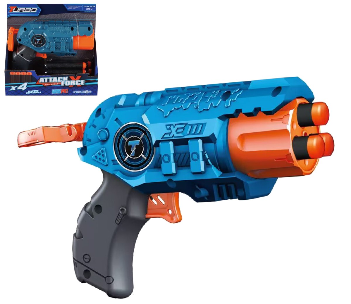TURBO - Pištoľ na mäkké strely