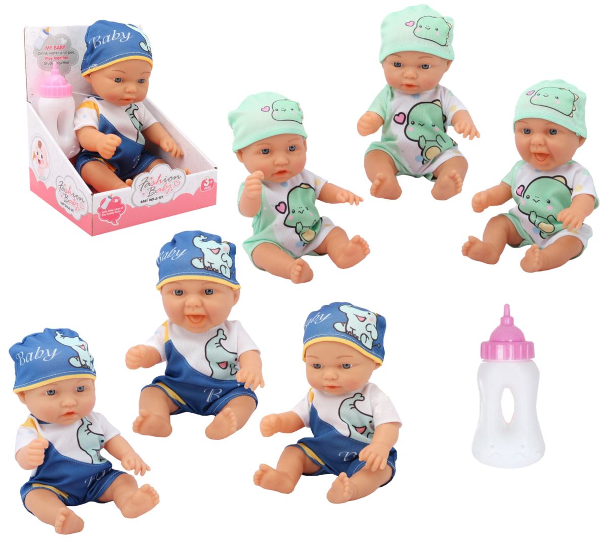Miminko 25cm sediace s fľaštičkou