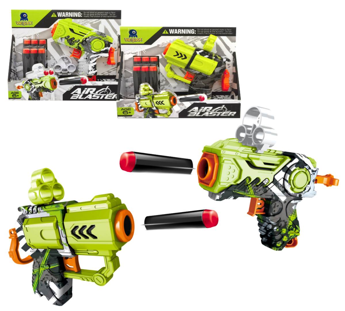 BLASTER Pištoľ na mäkké strely (6ks)